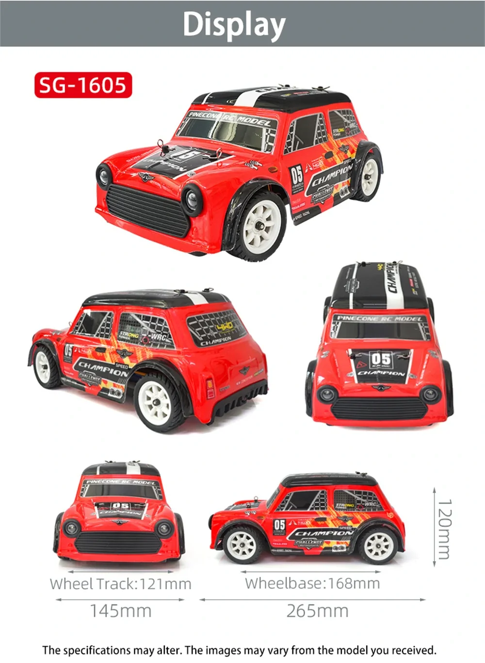 SG PINECONE FOREST 1605/1606 PRO Two Battery RC Car Brushless/Brushed Drift RTR 1/16 2.4G 4WD 50km/h LED Light High Speed Vehicles Models