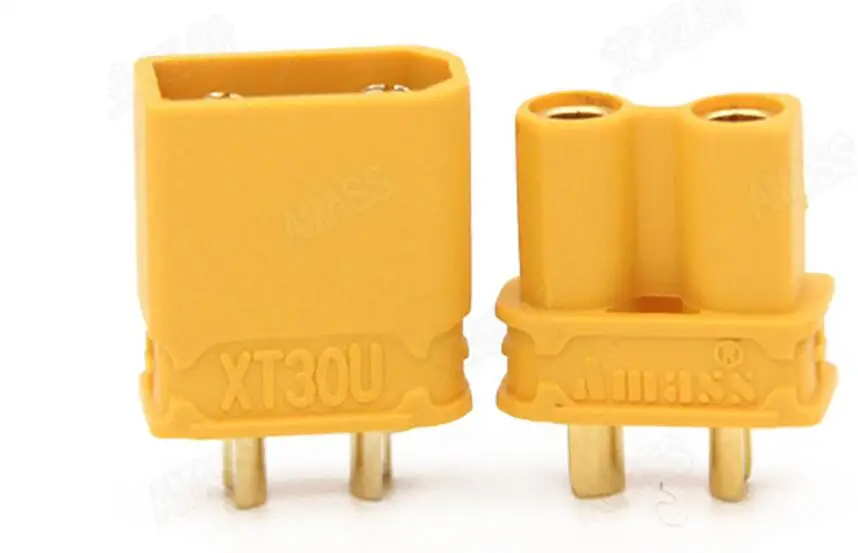 10pcs Amass XT30U Male Female Bullet Connector Plug the Upgrade XT30 For RC FPV Lipo Battery RC Quadcopter (5 Pair) - Image 2