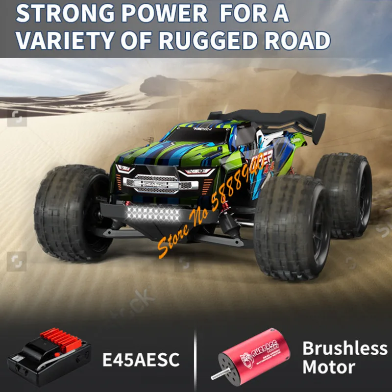 80KM/H Brushless Racing Electric RC Car 2.4G 150M 1/16 Simulation Vehicle 4WD Climbing All Terrain Off Road Remote Control Truck - Image 3