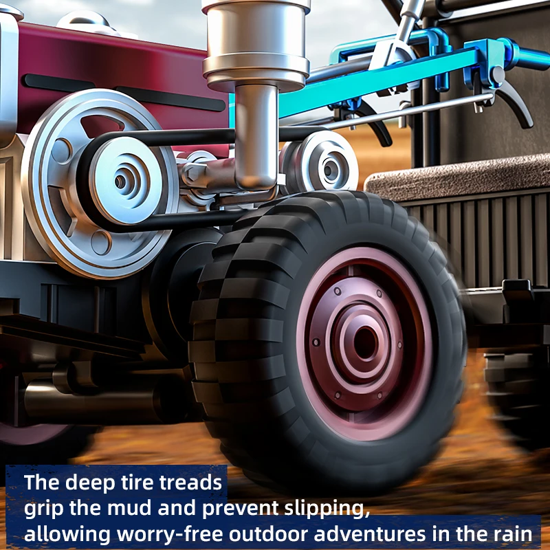 1/14 RC Tractor New Handheld C8836 Fully Proportional 4WD Off-road Simulation Tractor Remote Control Vehicle Toy for Children - Image 6