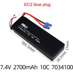 Original for Hubsan H501S H501C H501W X4 7.4V 2700mAh 2S lipo battery 20wh 10C battery For RC Quadcopter Drone Parts battery