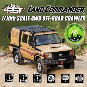 RGT EX86160 LAND COMMANDER LC79 4WD Brushed 1/10 RC Electric Remote Control Model Car Crawler Adult Children Toys