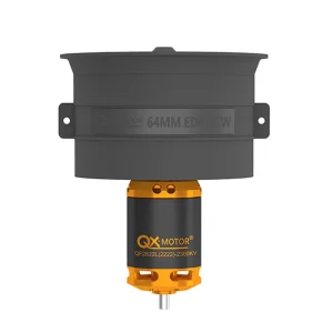 New QX-MOTOR 64mm QF2822 Brushless Motor 2100/2300/3300/4300 KV CW/CCW 12 Blades Ducted Fan For RC Fixed Wing Airplane Model