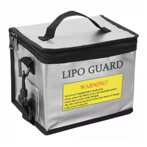 Lipo Battery Safety Bag Portable Explosion-proof Fireproof Storage Bag With Safe Guard 215*145*165mm Size For RC Drone Batteries