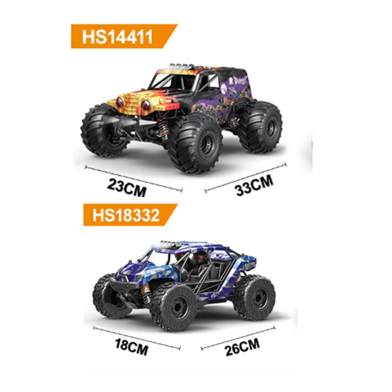 HOSPEED RC Car 1:18 Brushless 1:14 Brushed High Speed 4WD RC Desert Car 2.4G Full Scale RC Off-Road Vehicle Pickup Truck Model - Image 6