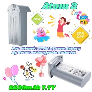 For Potensic ATOM 2 Drone Battery By Botan Rechargeable Batteries