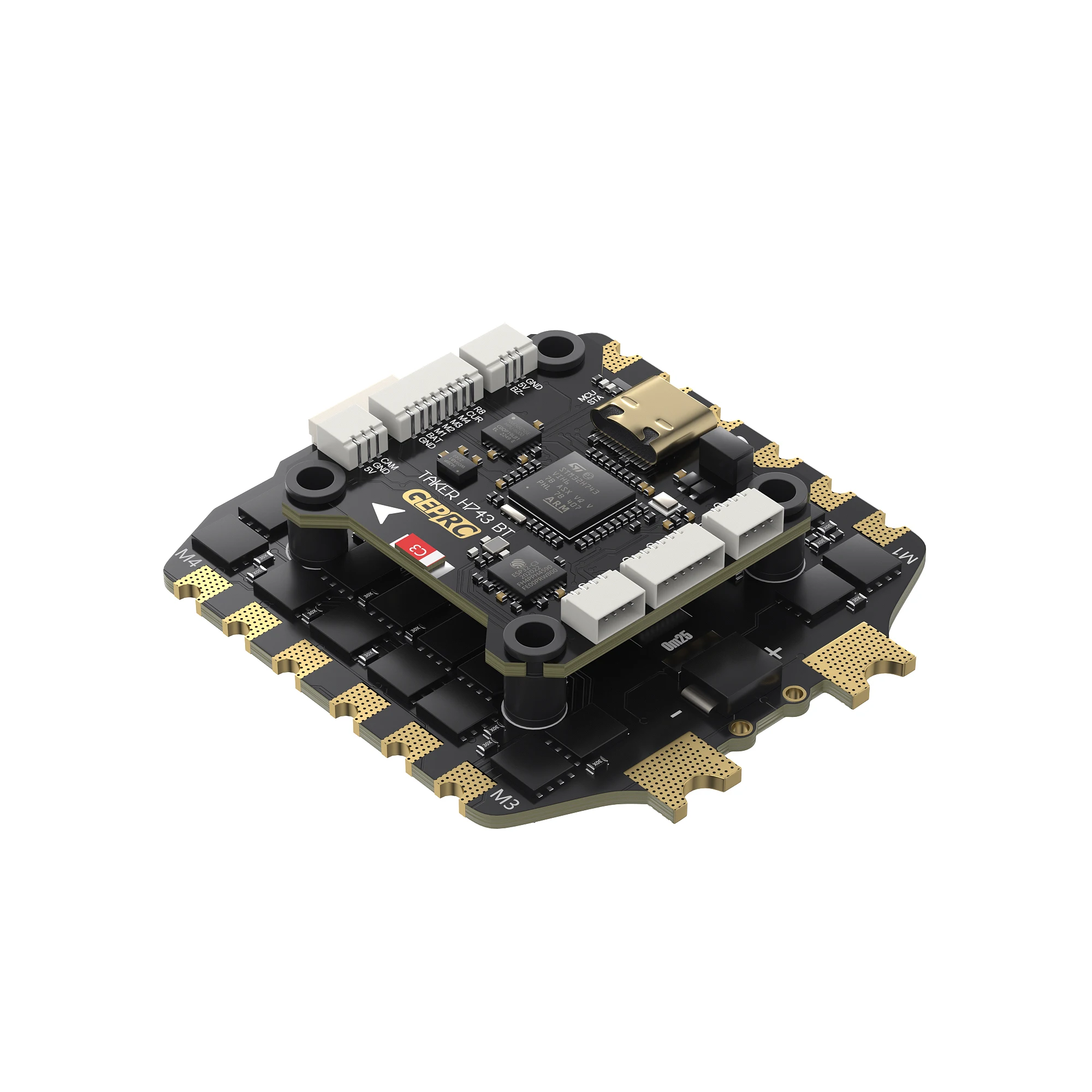 GEPRC TAKER H743 BT 8Bit 80A Stack with 5V 3A+12V 2.5A Dual Independent BEC for FPV Drone Assembly Accessories for Air Unit - Image 3