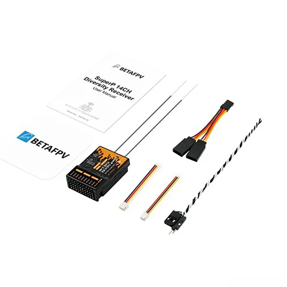 BETAFPV SuperP 2.4Ghz ELRS PWM Diversity Receiver with Dual Antenna Dual Reception For RC Airplane Cars Boats Drones - Image 6