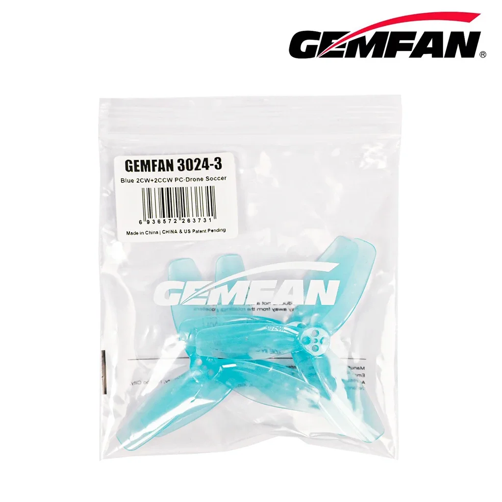 6Pairs GEMFAN 3024 3-Blade Propeller 3Inch Prop For F9A-B RC Flying Ball / Soccer Drones FPV 3inch Toothpick Cinewhoop Ducted - Image 6