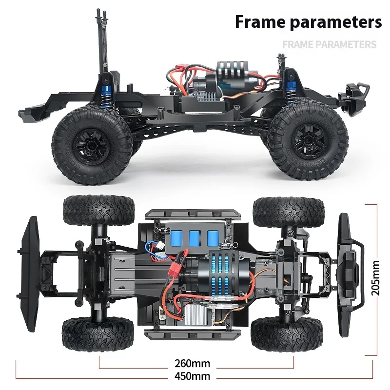 HB ZP1005/ZP1007 Remote Control Car 2.4G 4WD Rc Car All-terrain 15km/h 1:10 Off-road Monster Truck Toy For Boys Kids Gift - Image 5