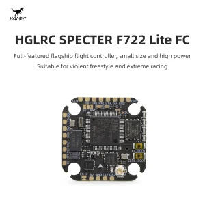 HGLRC SPECTER F722 Lite Flight Controller with ICM42688 Gyro & ELRS 2.4G Receiver Low Latency Anti-Interference for FPV Drone RC
