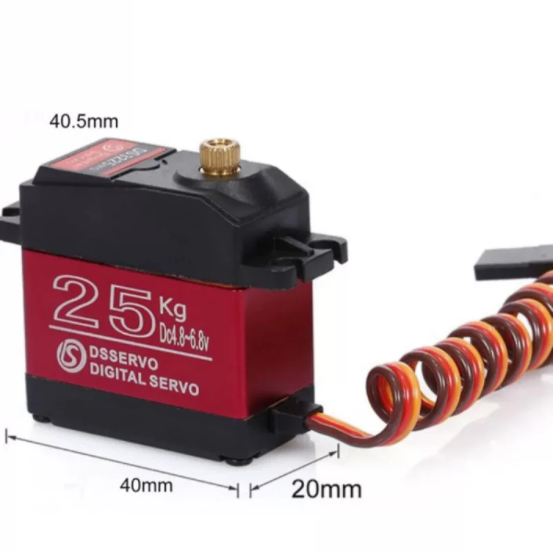 DS3225 Digital Servo 25KG 180° Large Torque Waterproof Servo Motor 25T Adjustable Metal Servo for RC Car Boat Model - Image 2