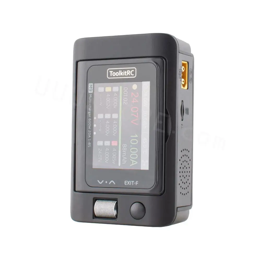 ToolkitRC M9 600W USB Fast Charing DC Smart Charger with Audio Function Adjustable Screen Angle For 1-8S Lipo LiHv LiFe Battery - Image 5