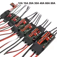Hobbywing Skywalker 40A 50A 60A 80A 12A 20A 30A V2 contrôleur ESC de vitesse avec UBEC pour avion hélicoptère RC