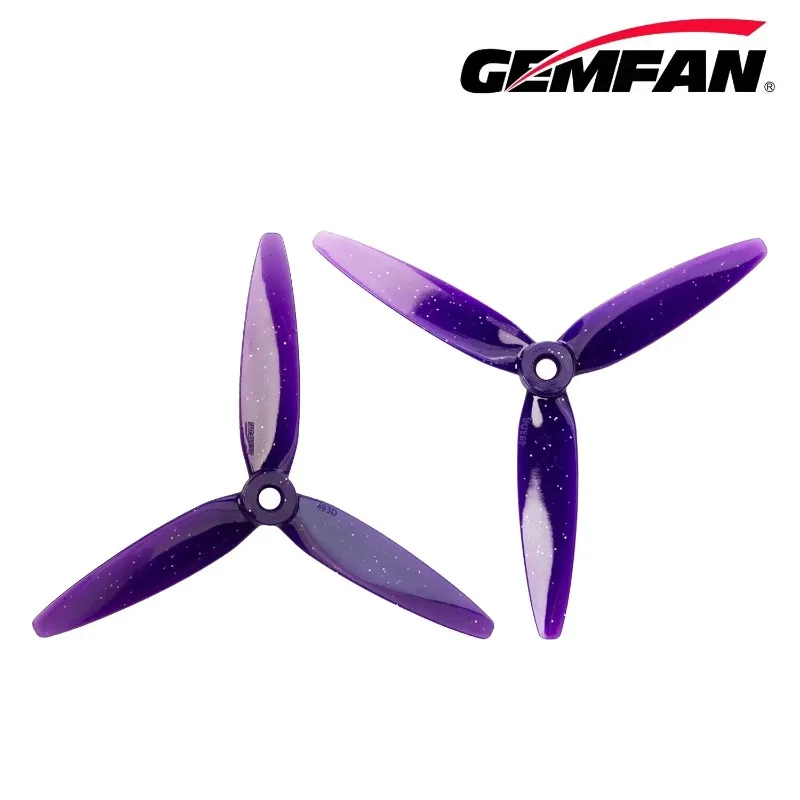 Gemfan 493D Zoe 4.9 inch 3-Blade Propellers 2 Pairs for 2.5-3.5 inch FPV Drone Freestyle Racing RC Quadcopter Prop - Image 5