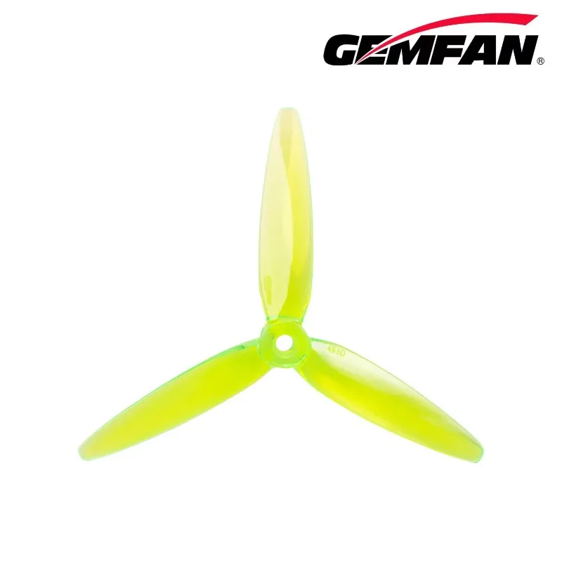 Gemfan 493D Zoe 4.9 inch 3-Blade Propellers 2 Pairs for 2.5-3.5 inch FPV Drone Freestyle Racing RC Quadcopter Prop - Image 4