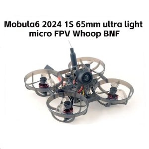 HappyModel Mobula6 2024 1S 65mm Ultra Light Micro FPV Whoop Drone w/ ELRS 2.4GHz SuperX ELRS 800TVL 400mW 0702 KV28000 Upgrade