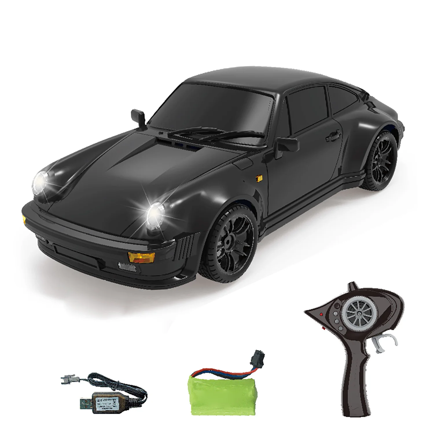 1/18 Mini RC Drift Car LDRC A98 Radio Control Racing Vehicles Simulation 911 LED Light Metal Shell RTR Battery 9G Servo Boys Toy - Image 2
