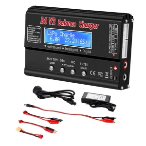 iMax B6 V2 LiPo Charger 80W LED Balance Discharger for RC Model Lipo Li-ion LiFe NiCd NiMH LiHV PB Battery Balance Charger