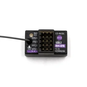 INr4 GYB Remote Control Noble NB4 Gyro Receiver 4 Channels , for Flysky NB4, Noble Lite, Noble Pro Radio Transmitter AFHDS