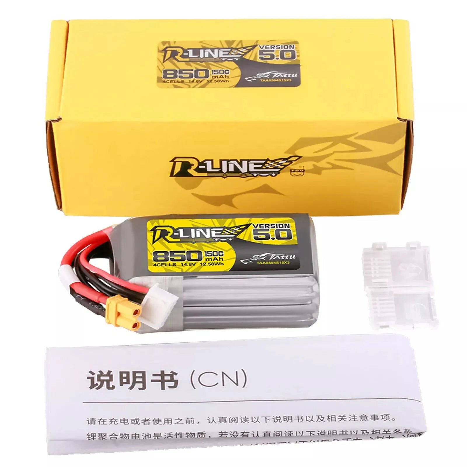 Tattu R-Line 5.0 V5 150C 850 1050 1200 1300 1550mAh Lipo Battery 3S/4S/6S XT30 XT60 Plug FPV Racing Drone RC Quadcopter - Image 9