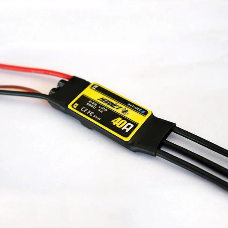 1PCS HTIRC Hornet Fixed Wing Series 12A 20A 30A 40A(2-4S/2-6S) 60A 80A Brushless ESC for RC Model Airplane Helicopter Parts - Image 3