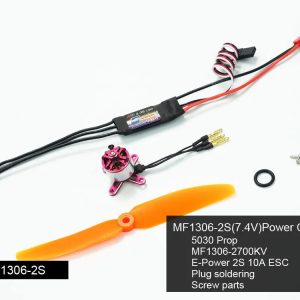 AEORC AFM1306-2S Micro Power System Combo 7.4V 5-inch 6-inch 1306/1308 Electric Racing Drone Motor Combo Kit for DIY Build