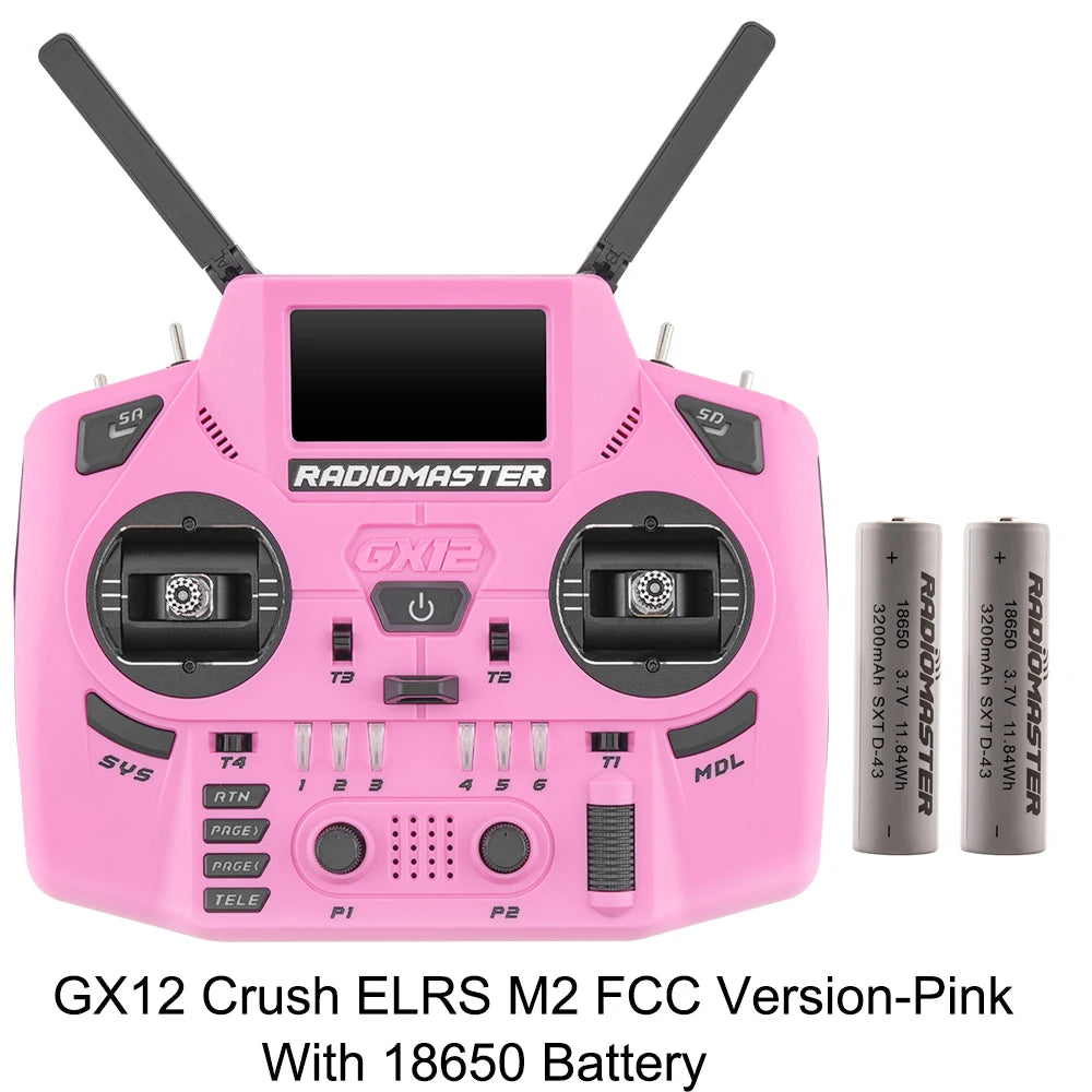 Radiomaster GX12 Crush 1000HZ 3D Digital CNC Hall Gimbal Dual Band Antenna emini XROSSBAND EXpressLRS Radio Controller - Image 18