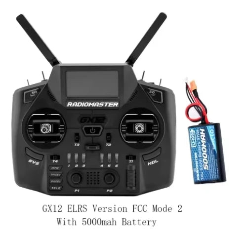 Hot Sale Radiomaster GX12 1000HZ 3D Digital CNC Hall Gimbal Dual Band Antenna Gemini XROSSBAND EXpressLRS Radio Controller - Image 9