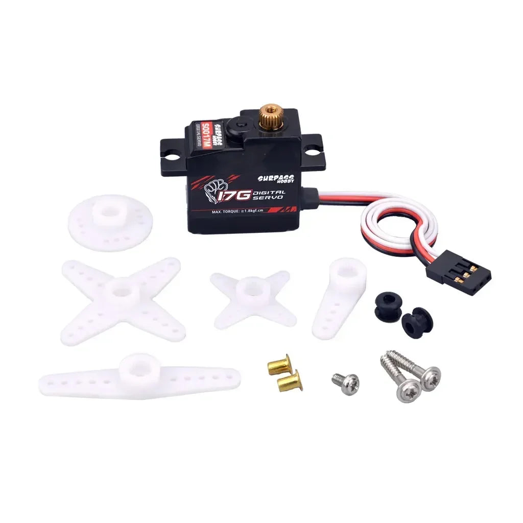 SURPASS HOBBY 17G Plastic / Metal Gear Mini Digital Servo for 1/18 1/16 1/14 RC Car Truck Airplane Robot D90 MN WPL SCY MJX JJRC - Image 6