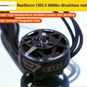 4Pcs SpeedyBee BeeStorm 1303.5 6660kv Brushless Millisecond-level power burst Compatible with Mario Mini25 FPV