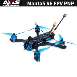 Axisflying Manta 5 SE FPV Drone Kit Squashed-X Frame AE227-1960KV Motor Cinematic Freestyle Drone with GPS -6S