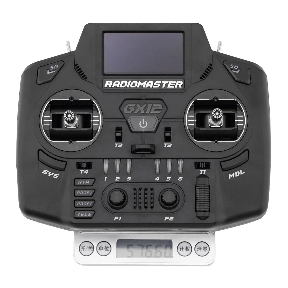 Hot Sale Radiomaster GX12 1000HZ 3D Digital CNC Hall Gimbal Dual Band Antenna Gemini XROSSBAND EXpressLRS Radio Controller - Image 5