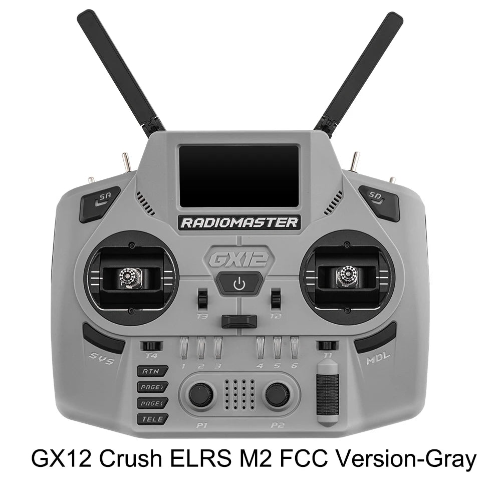 Radiomaster GX12 Crush 1000HZ 3D Digital CNC Hall Gimbal Dual Band Antenna emini XROSSBAND EXpressLRS Radio Controller - Image 7