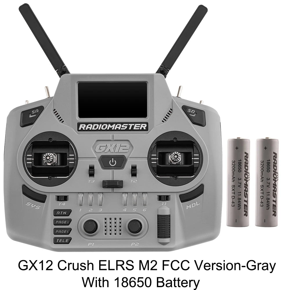 Radiomaster GX12 Crush 1000HZ 3D Digital CNC Hall Gimbal Dual Band Antenna emini XROSSBAND EXpressLRS Radio Controller - Image 13