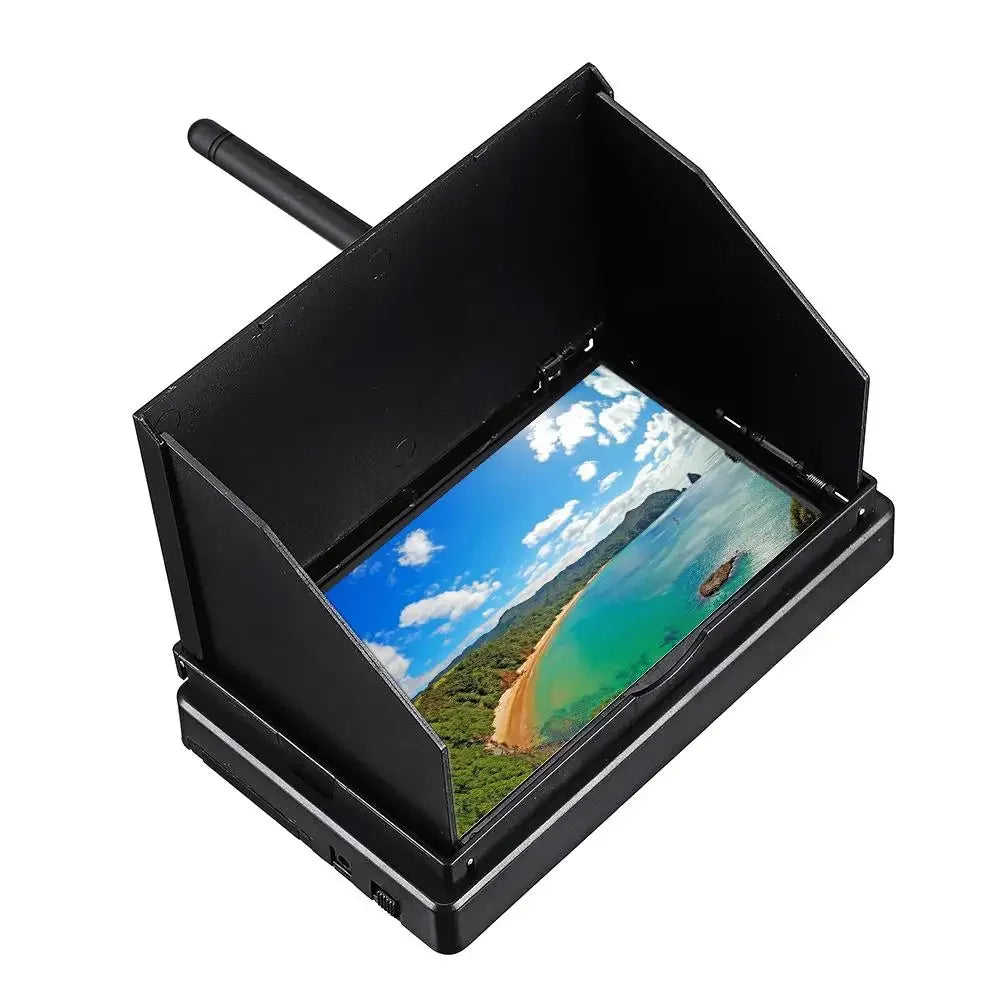 5.8G 48CH 4.3 Inch LCD 480x272 16:9 NTSC/PAL FPV Monitor Auto Search With OSD Build-in Battery for RC Drone - Image 2