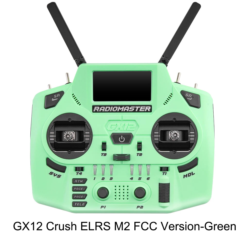 Radiomaster GX12 Crush 1000HZ 3D Digital CNC Hall Gimbal Dual Band Antenna emini XROSSBAND EXpressLRS Radio Controller - Image 11