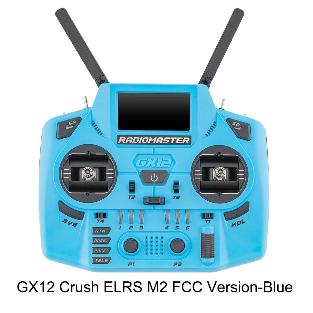 Radiomaster GX12 Crush 1000HZ 3D Digital CNC Hall Gimbal Dual Band Antenna emini XROSSBAND EXpressLRS Radio Controller - Image 8