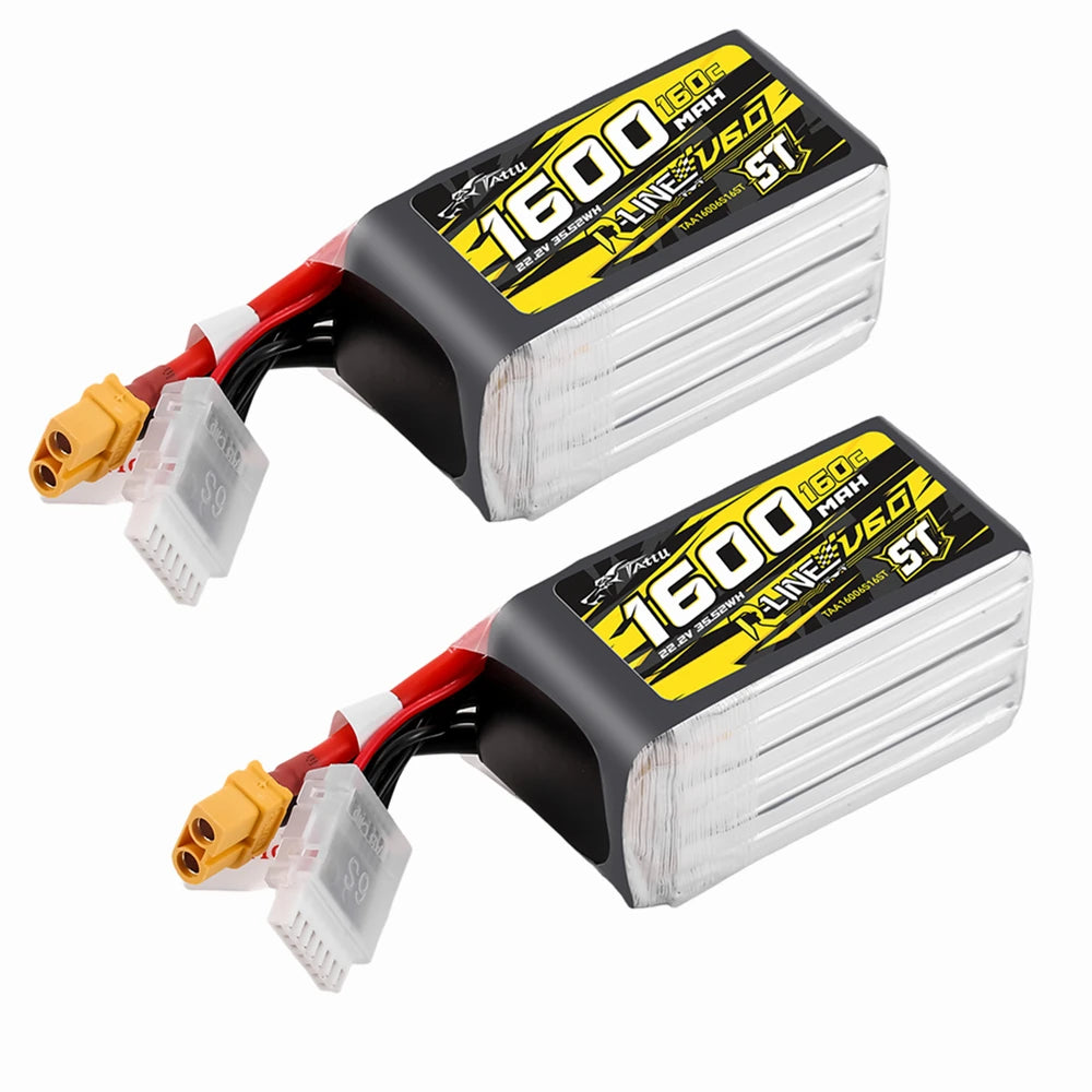 Tattu R-Line 6.0 1480mAh/1600mAh 6S 160C 22.2V Lipo Battery For RC Helicopter Quadcopter FPV Racing Drone with XT60 Plug - Image 12