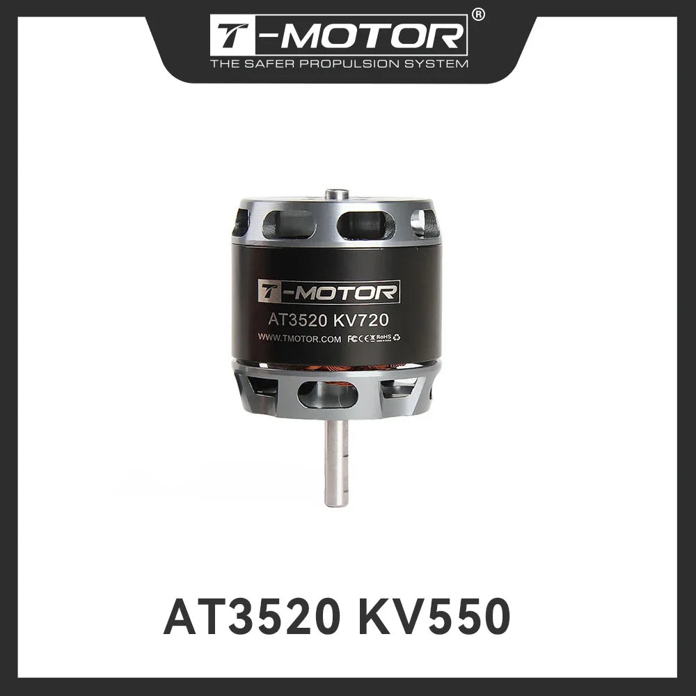 T-MOTOR AT3520 KV550 KV720 KV850 Long Shaft Brushless Motor