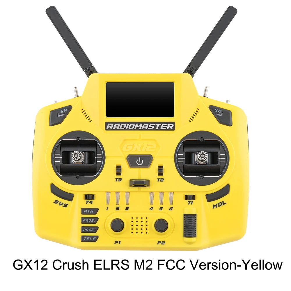 Radiomaster GX12 Crush 1000HZ 3D Digital CNC Hall Gimbal Dual Band Antenna emini XROSSBAND EXpressLRS Radio Controller - Image 12