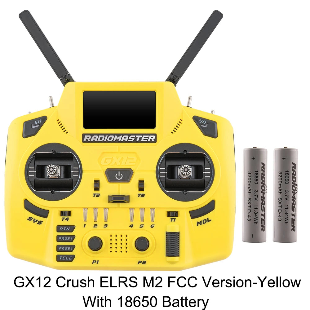 Radiomaster GX12 Crush 1000HZ 3D Digital CNC Hall Gimbal Dual Band Antenna emini XROSSBAND EXpressLRS Radio Controller - Image 23