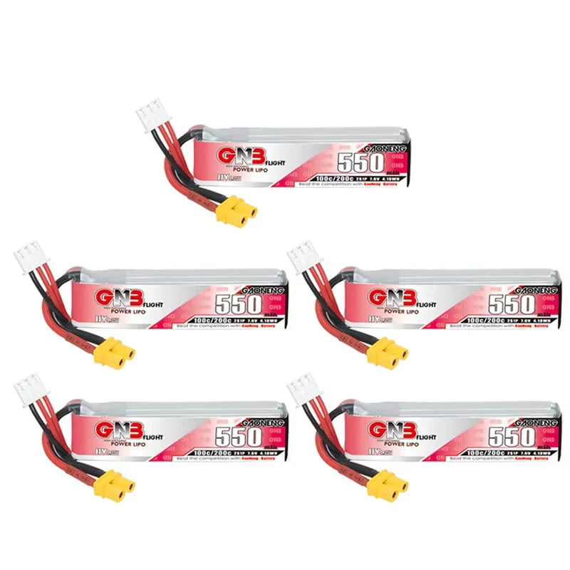 GNB HV 7.6V 550mAh 100C/200C Lipo Battery Tinyhawk For RC Helicopter Quadcopter FPV Racing Drone Spare Parts 2S Battery - Image 11