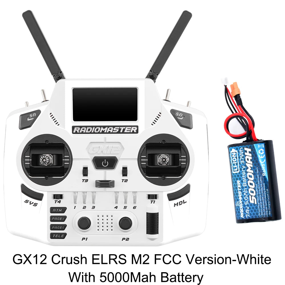 Radiomaster GX12 Crush 1000HZ 3D Digital CNC Hall Gimbal Dual Band Antenna emini XROSSBAND EXpressLRS Radio Controller - Image 21
