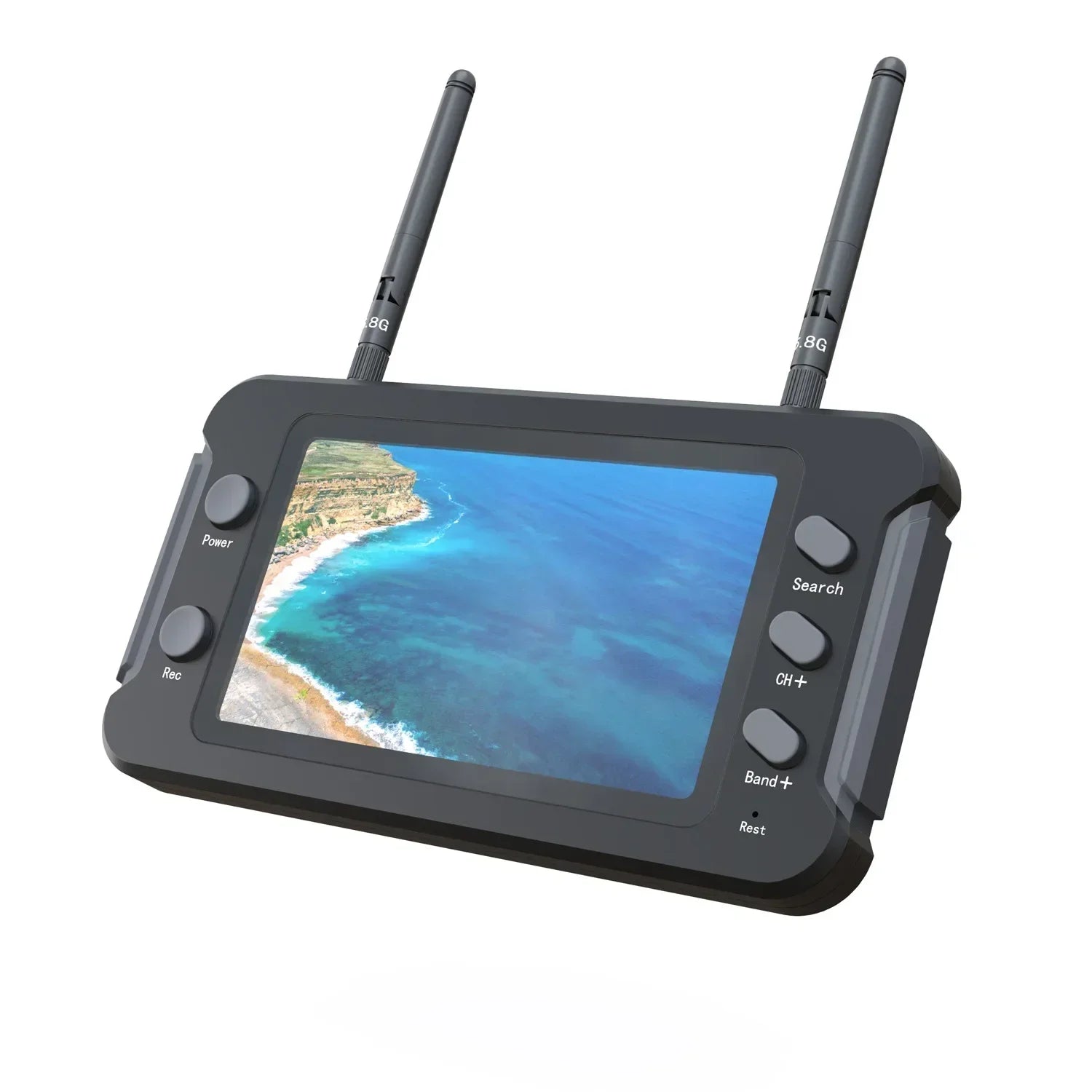 5.8G FPV Monitor With DVR 40CH 4.3 Inch LCD Display 16:9 NTSC/PAL Auto Search Video Record For RC FPV Drone Quadcopter - Image 2
