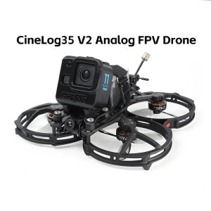 GEPRC Cinelog35 V2 Analog FPV Drone System 2105.5-2150KV VTX SPEEDX2 ICM 42688-P F722-45A AIO V2 RC Quadcopter Freestyle Drone