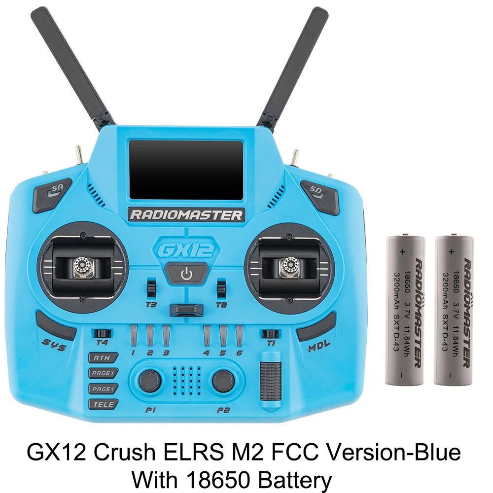 Radiomaster GX12 Crush 1000HZ 3D Digital CNC Hall Gimbal Dual Band Antenna emini XROSSBAND EXpressLRS Radio Controller - Image 15