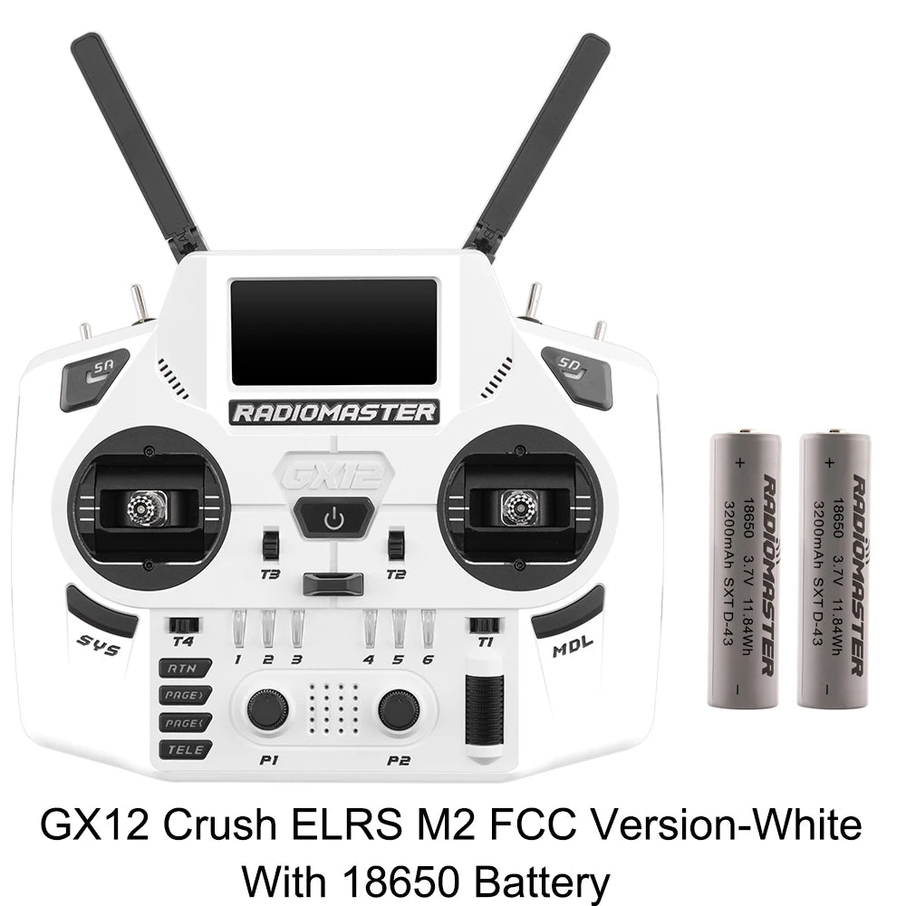 Radiomaster GX12 Crush 1000HZ 3D Digital CNC Hall Gimbal Dual Band Antenna emini XROSSBAND EXpressLRS Radio Controller - Image 19
