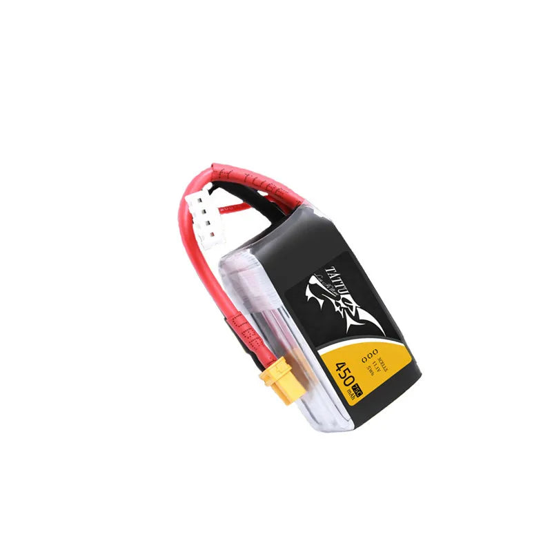 4Pcs TATTU 11.1V 450mAh 75C LiPo Battery For RC Helicopter Quadcopter FPV Racing Drone Parts With XT30 Plug 3S Battery - Image 4