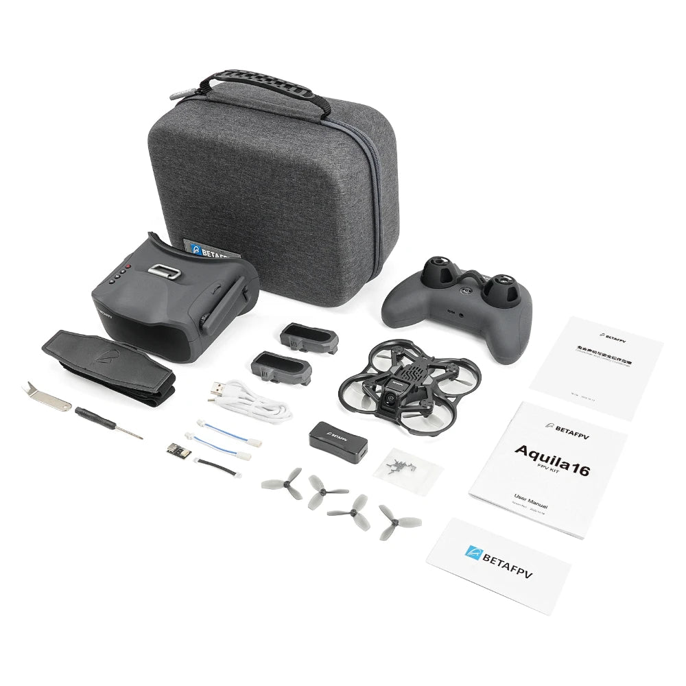 BETAFPV Aquila16 FPV Kit ELRS 2.4G LiteRadio 2 SE VR03 FPV Goggles Aquila 16 25-350mW VTX 1102 18000KV Brushless Motor - Image 6